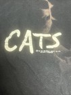 Cats Broadway Musical 1981 Vintage Medium Graphic T Shirt Black  Double Sided 