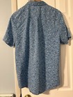O neill Men s Standard Fit Blue Floral Short Sleeve Button-up Shirt Size L