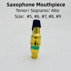 Sax Mouthpiece Saxophone Accessories Alto Sax Brass Gold Lightweight Metal