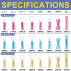 520pcs Heat Shrink Wire Connectors  22-10 Awg  3colors 24sizes
