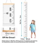 Sujayu Growth Chart For Kids  Canvas Height Chart Ruler Removable Wood Hangin   