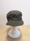 Vintage Us Military Army Combat Cap Hat Green Lot Of 3 Various Sizes-halloween 