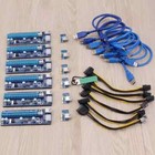 Tc Card Adapter Pci-e 1x To 16x Extender Usb3 0 Power Cable 6pcs Bitcoin 6pin