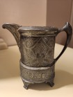 Antique Victorian Aesthetic Silverplate Creamer Pitcher     Ornate Engraved   