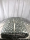 Magnolia Flora Block Print King Quilt 55  Linen 45  Cotton  dusty Green