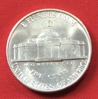 1943 D Jefferson Nickel - Bu Silver War Nickel Pulled From Obw Federal Reserve