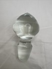 Vintage 4   solid Glass  Stopper Only  Bottle Decanter Heavy Replacement