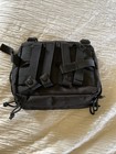 Wynex Tactical Admin Edc Organizer Molle Pouch Black Utility Bag Wolf Patch