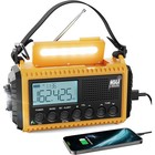 Noaa Weather Alert Radio Emergency Portable Solar Hand Crank Usb Flashlight
