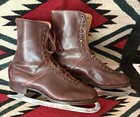 Antique Vintage Solidus Ice Skating Boots Skates Germany