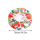 Shower Caps Waterproof Bath Caps Plastic Reusable Elastic Band Wome -