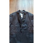 Coofandy Mens Black Tuxedo Jacket Satin Peak Lapel Single Button Blazer 3xl New