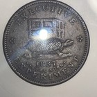 Illustrious Predecessor 1837 Turtle Donkey Usa Political Hard Times Token Ht-33
