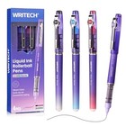 Writech Liquid Ink Rollerball Pens 0 5mm Fine Point Assorted Colors 4ct Set