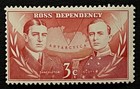 Travelstamps  Ross Dependency Stamps Scott  l6 3c Shackleton   Scott Mint Mnh Og