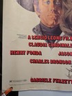    original 1969 Once Upon A Time In The West Half Sheet Movie Poster 22x28 Leone 