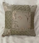 Two Croscill Or Home Collection Decorative Throw Pillows 17x17 Sage Green