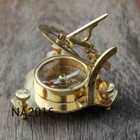 Nautical Sundial Brass Compass Vintage Antique Maritime Navigation Compass Gift