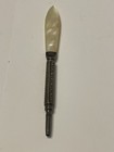 Vintage antique Sterling Silver Mechanical Pencil With Mother Of Pearl
