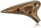 12 Hole Wooden Ocarina Alto C Acacia Wood tenor C Ocarina music Blue 