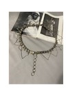 Vintage Silver Tone Metal Belt Adjustable Length 87-102 Cm Statement Waist Acces