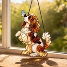 Cavalier King Charles Spaniel Suncatcher  Blenheim Acrylic Window Hanging