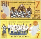 Fiji 7 Dollars  2022  P-122a 1  Unc  Commemorative X 10 Pcs