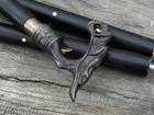 Vintage Antique Victorian Dragon Designer Handle Wooden Walking Stick Cane Gift