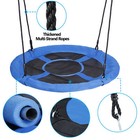 40  saucer Tree Swing Set Outdoor Giant Round Platform Adjustable W hooks chains