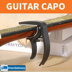 Guitar Capo With 5 Pcs Guitar Picks Plectrums For Acoustic And Electric Guitars