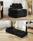 3-in-1 Folding Futon Sofa Bed Sleeper Convertible Single Lounger Chair W  Pillow