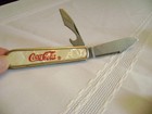 5 Pocket Knives   Cases Coca Cola uslter case Xx 2 Mini Knives