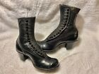 Antique Edwardian Old Stock Leather Button Up Shoes boots    the Forward Shoe   