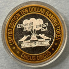 10 Casino Token 0 999 Silver Strike Circus Circus Reno  Nevada High Flyers Club
