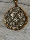 Ancient Byzantine Empire Gold Coin Copper Pendant