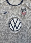 Nike Usa Soccer Usmnt 2021 22 Pre-match Jersey White Grey Vw Logo Large
