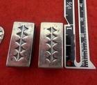 Vtg Anitras Marked Sterling Silver Western Belt Buckle   Keeper Set 29g