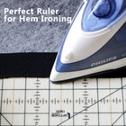 Heat-resistant Hot Hem Ruler Set For Sewing And Quilting - 2 Long Rulers