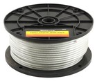 1 8 To 3 16 Inch Vinyl Coated Galvanized Wire Rope 250 Feet Aircraft Cable