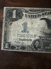 United States  1 Silver Certificate Banknote Black Eagle Serial T5663926a