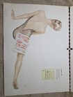 Rare Vintage 1943 Vargas Esquire Girl Pin-up Calendar  Bar Tricks  Minneapolis