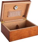 Humidor Supreme Pristina Large Cigar Humidor Box handcrafted Bubinga Wood  Burl 