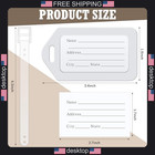 Luggage Tags Set 12 Pcs For Suitcases Id Name Tags Durable Plastic