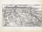 1940 Great Northern Railway Map  Vintage Railroad  Map  3129
