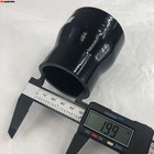Brand New 2  To 2 5  Black Straight Silicone Hose Coupler 4 Layer Polyester