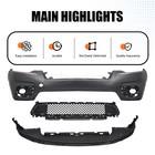 For 2019 2020 2021 Jeep Cherokee Front Bumper Cover Lower Grille Assembly Set