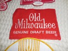 Assorted Lot Of Seven Extra-large Vintage Beer Cloth Patches  1980s And Older