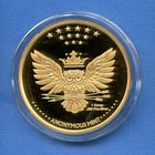 Anonymous Bitcoin 1oz Silver Proof Owl 24k Gold Finish Limited Edition Crypto 58