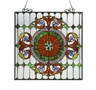 Stained Glass Pair Tiffany Style Window Panels Arts   Crafts Mission Design