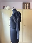 Rare Inzy Trachten Jacket - Size S - Black  Cotton  Vintage 80s  Cottagecore